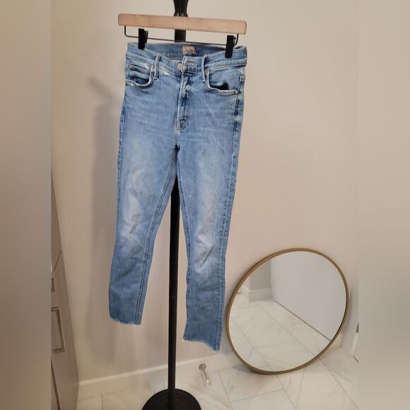 MOTHER The Mid Rise Dazzler Ankle Fray Riding The Cliffside size 25 - Picture 1 of 16